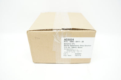Alcon AC6024 Betadine 5% Sterile Ophthalmic Prep Solution - Box of 24
